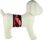 PlayaPup sun protective dog belly band showing hook and loop strap