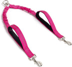 Dual Dog Leash Coupler, Double Control Padded Handles for 2 Dogs, Heavy Duty No Tangle Reflective Splitter Dog Leash Extension, for Medium Large Dogs Walking- Black - Image 11