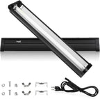 UVB Light for Reptiles Bearded Dragon, T5 UVB Reptile Light Fixture HO UVB Bulb Lighting Combo Kit 10.0 8W UVA UVB Reptile Light Bulb Terrarium Lamp Tube Bar for Snake Gecko Turtle Lizard, 12 Inch - Image 9