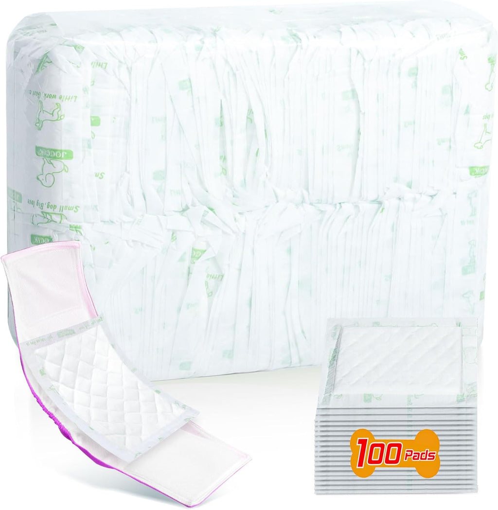 VoagLuk disposable absorbent pads fitted inside a female dog period diaper