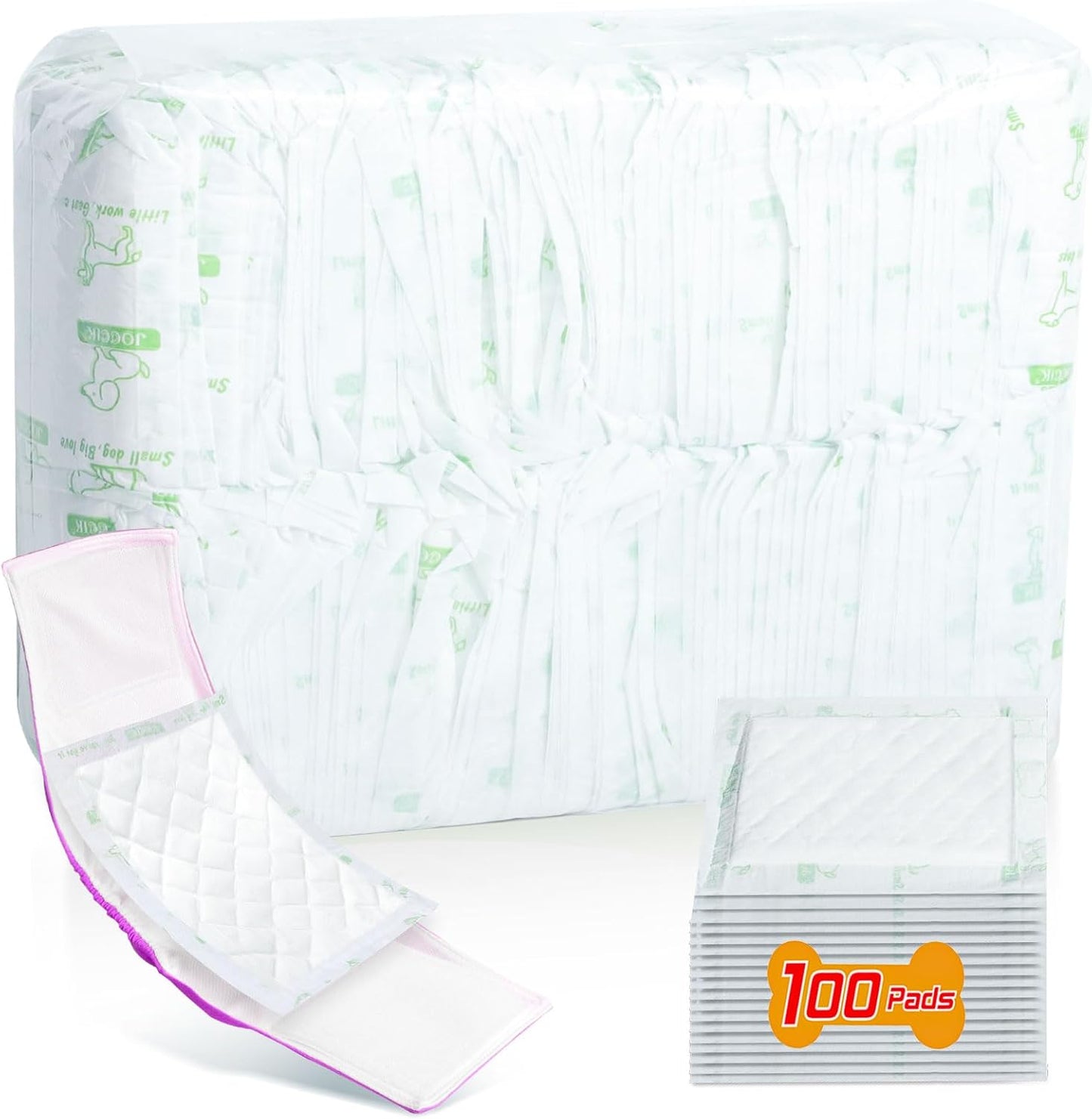 VoagLuk disposable absorbent pads fitted inside a female dog period diaper
