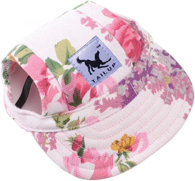 Harikaji floral dog sunscreen baseball cap front view