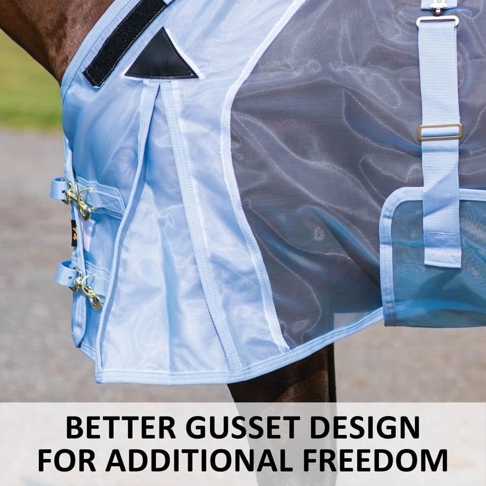 Schneiders Mosquito Mesh II Adjusta-Fit Horse Fly Sheets | Insect & UV Protection for Horses | Durable 350D Mesh | Reflective Safety Stripes - Image 9