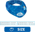 All For Paws dog cooling neck wrap blue water ripples pattern close up