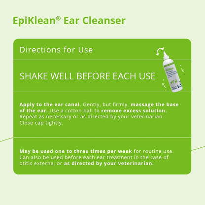 EpiKlean ear cleaner label details and ingredients