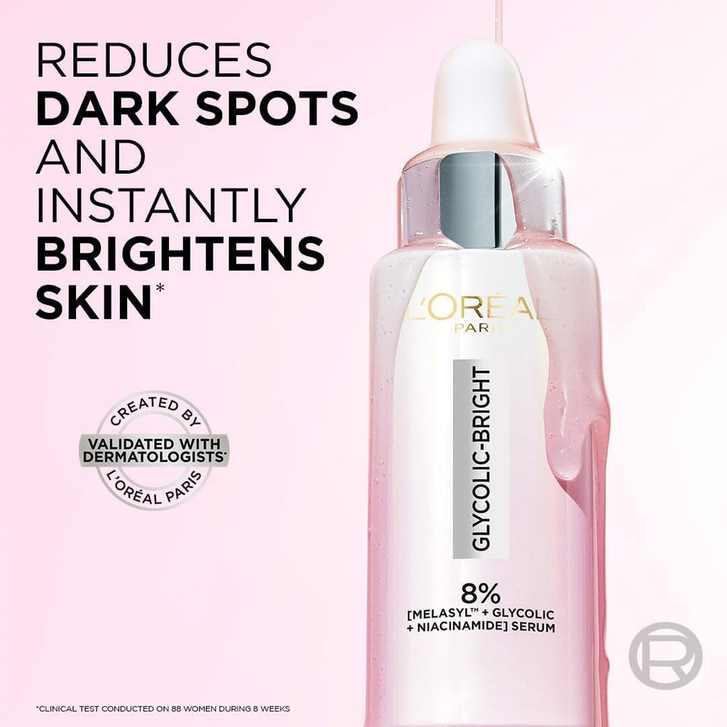 USA sourced L'Oreal Paris dark spot correction serum back ingredients label