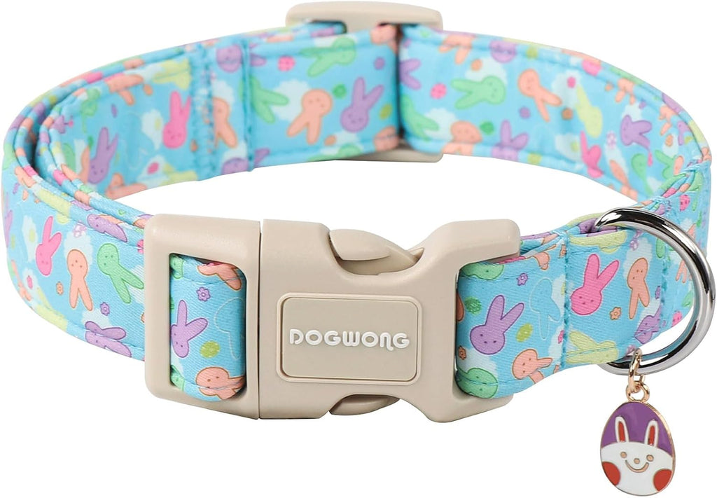 Reliable plastic buckle of Dogwong yellow bee pet collar