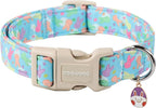 Reliable plastic buckle of Dogwong yellow bee pet collar