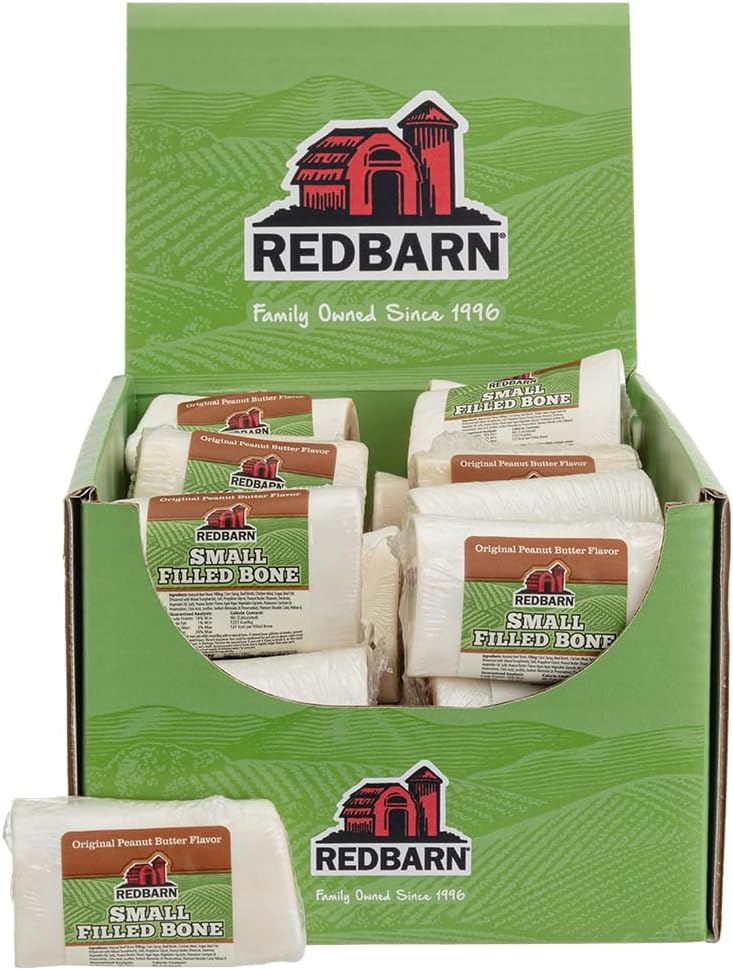 Redbarn Pet Products Small Filled Dog Bones, Peanut Butter Flavor - Long Lasting Stuffed Femur Chew Treat Made in USA - 4 Count - Packaging May Vary - Image 13