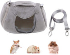 Hamster Carrier Bag Portable Outdoor Travel Handbag with Adjustable Single Shoulder Strap for Hamster Small Pets (Pink) - Image 10