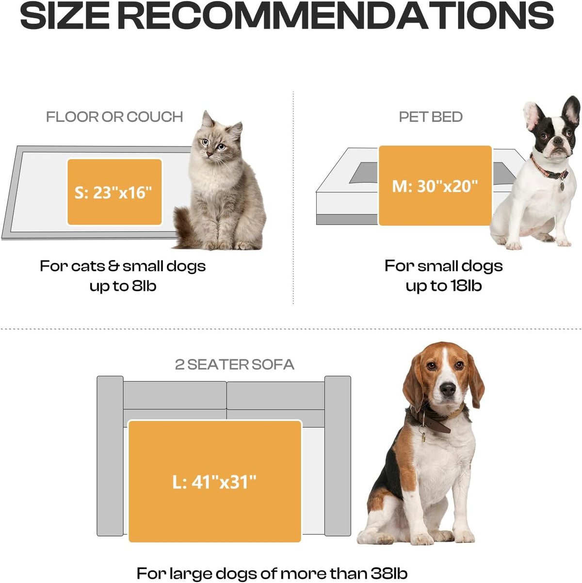 Luciphia furniture protecting soft throw blanket for kittens and puppies