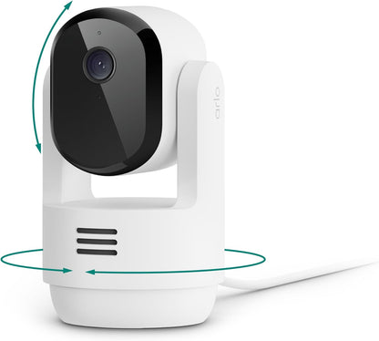 Arlo Essential Indoor Pan Tilt Security Camera 2K (2025 Release) - Wired Plug-in Power, Person Recognition, Animal Detection, Animated Preview, 1-Month Secure Plan, Auto Motion Tracking, 2 Cam, White - Image 10