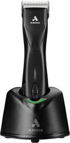 Andis Pulse ZR II detachable blade mechanism view for quick size changes.