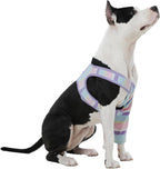 ROZKITCH Dog Sleeve to Prevent Licking for Front Right Left Leg, Pet Prevent Licking Wound Elbow Protector, Dog Recovery Suit Cone Collar Alternative for Sprain ACL CCL Arthritis Joint Care Zebra L - Image 15