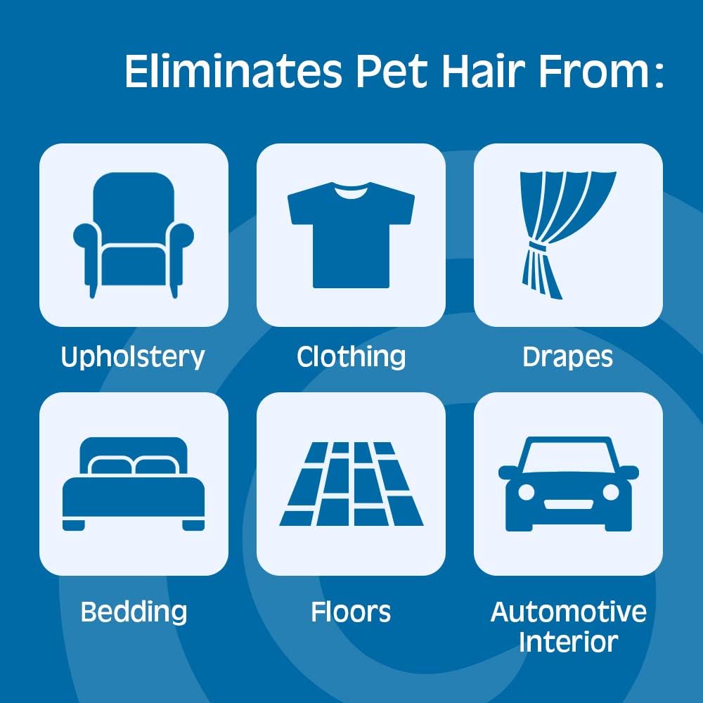 Pet owner using the dry cleaning sponge on car seats to clean fur