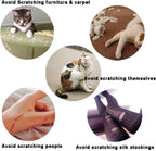 Safe vinyl resin cat paw protectors in package