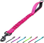 Bungee Dog Leash Extender, 21" Shock Absorbing Leash Extension with Traffic Handle for Dogs, Works with Any Lead, Reflective & 6 Colors- Black - Image 12