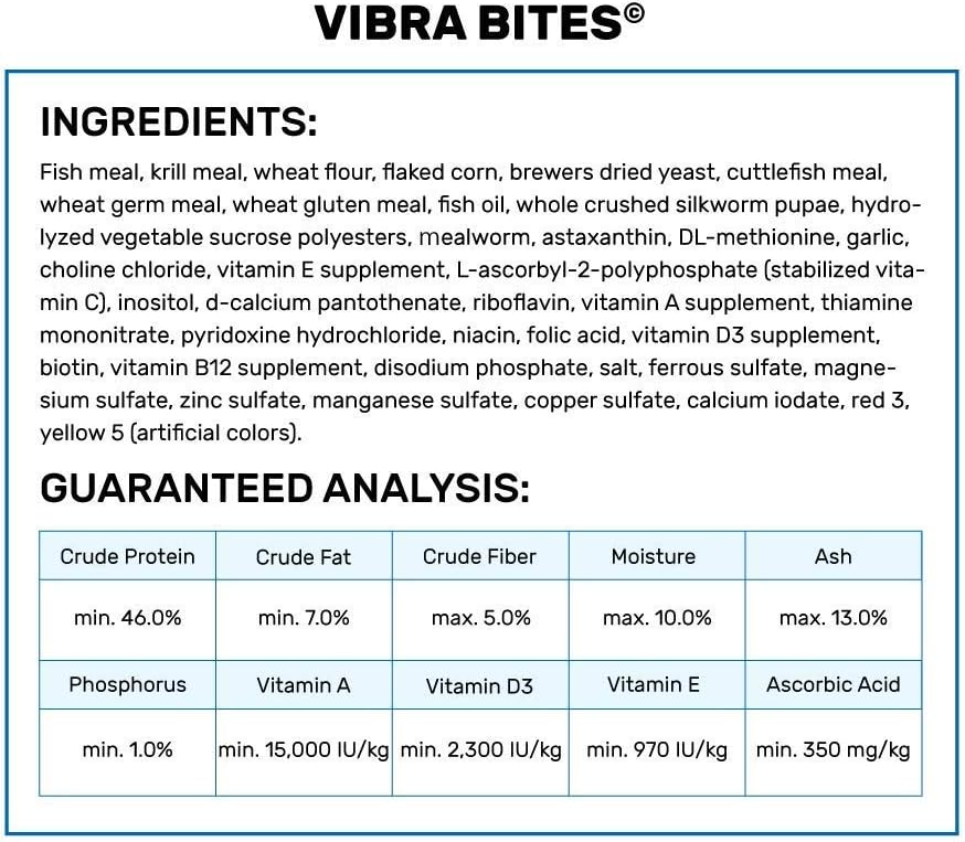Hikari bloodworm alternative fish food sticks packaging details