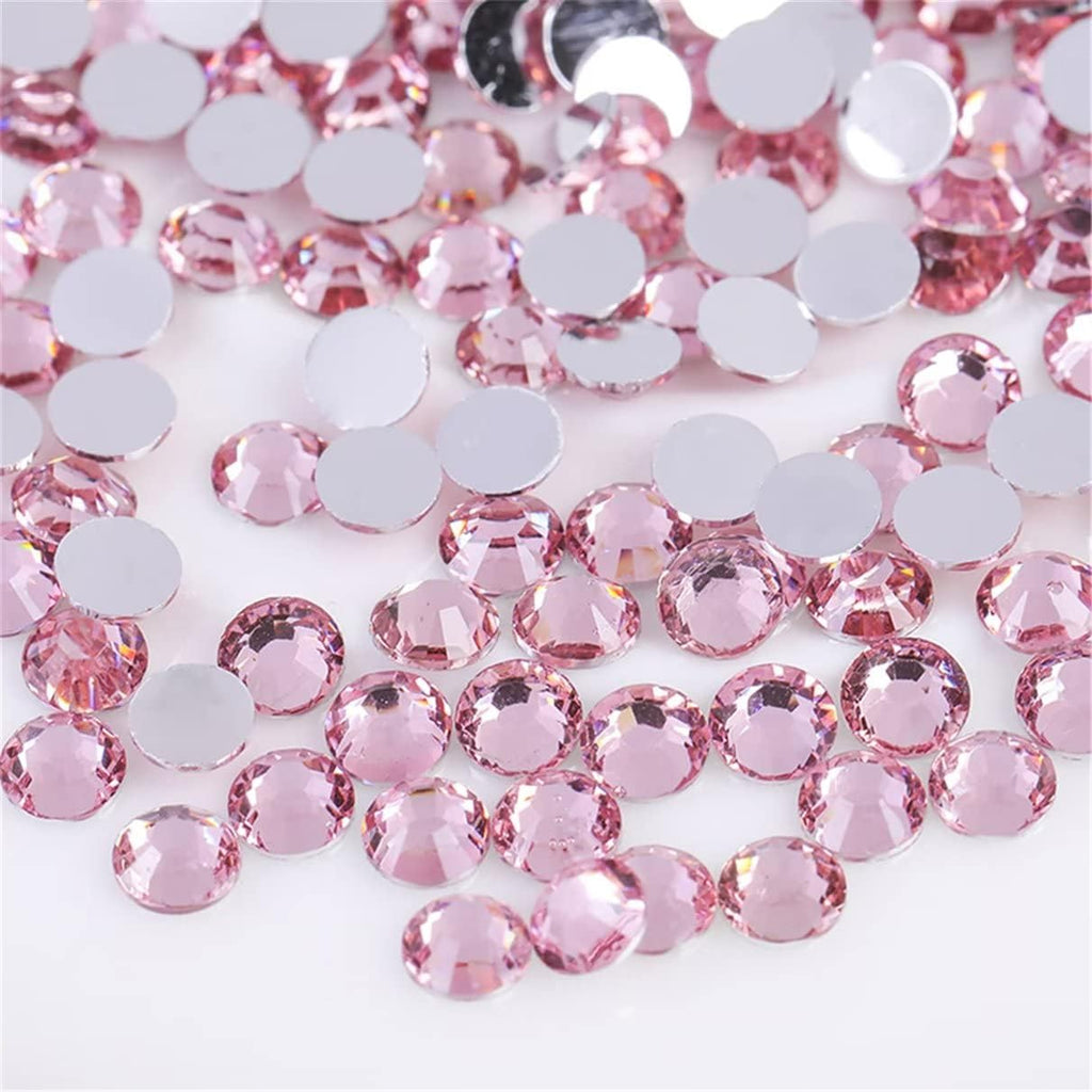 Kdkyy SS20 5mm flatback light pink rhinestones front view packaging