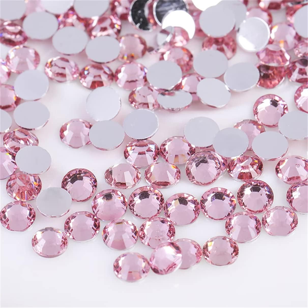 Kdkyy SS20 5mm light pink flatback rhinestones front view