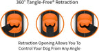 Tug leash integrated waste bag dispenser feature
