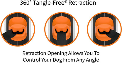 Tug leash integrated waste bag dispenser feature