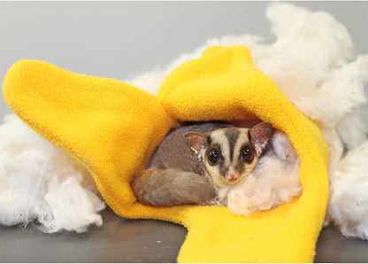 Safe eco-friendly nesting material for sugar gliders and squirrels