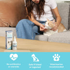 Authentic USA-sourced Vetericyn Plus Feline Facial Therapy 2 Ounces product packaging.