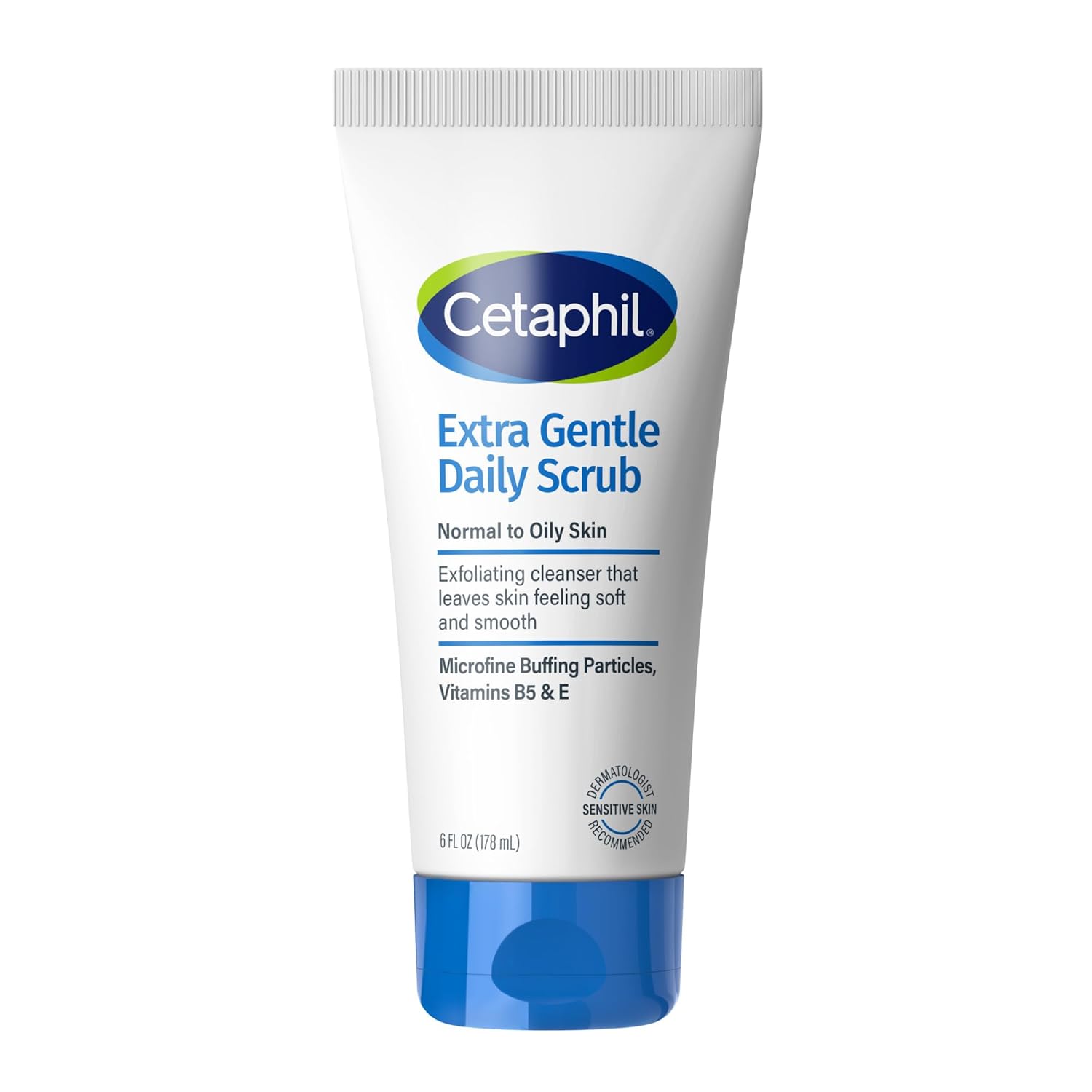 Cetaphil Extra Gentle Daily Face Scrub 178 Milliliters front view