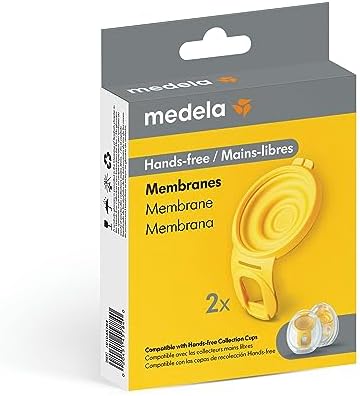 Close-up of the food-grade BPA-free silicone replacement parts for Medela hands-free breast pump cups.