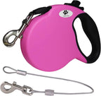 16ft Retractable Dog Leash for Large Breed Dogs up to 110 lbs with a Detachable Chew Proof Extender Wire Ropes (Black L) - Image 14