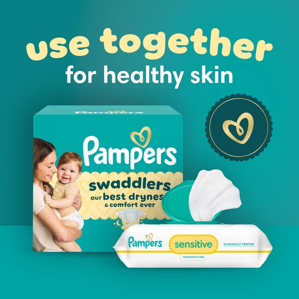 Pampers Swaddlers Diapers, Size 4 (15-34 lbs), 120 Count, Absorbent, Keeps Baby Dry and Comfortable, Skin Safe Disposable Baby Diaper (Packaging May Vary) - Image 13
