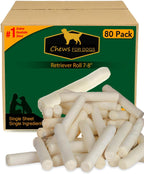 Premium single ingredient rawhide dog treats for plaque and tartar reduction