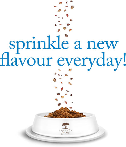 Healthy preservative free dog food seasoning for kibble enhancement