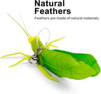 Close up of TTcat simulation insect cat toy refills with universal metal lobster clasps.