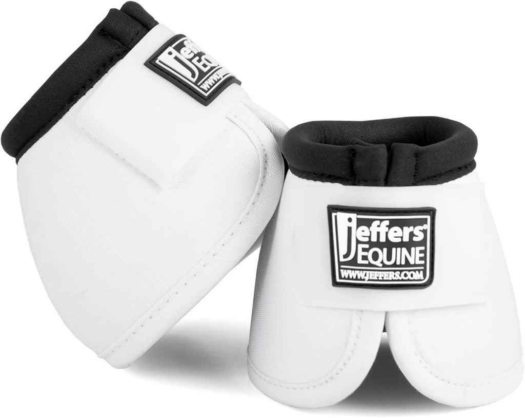 Jeffers Equine No Turn Bell Boots for Horses - Bisbee Blue, Medium | Shock Absorbing Hoof Protection | Secure Double Hook & Loop Closure, Perfect for Travel, Turnout, Training, & Riding - 1 Pair - Image 12