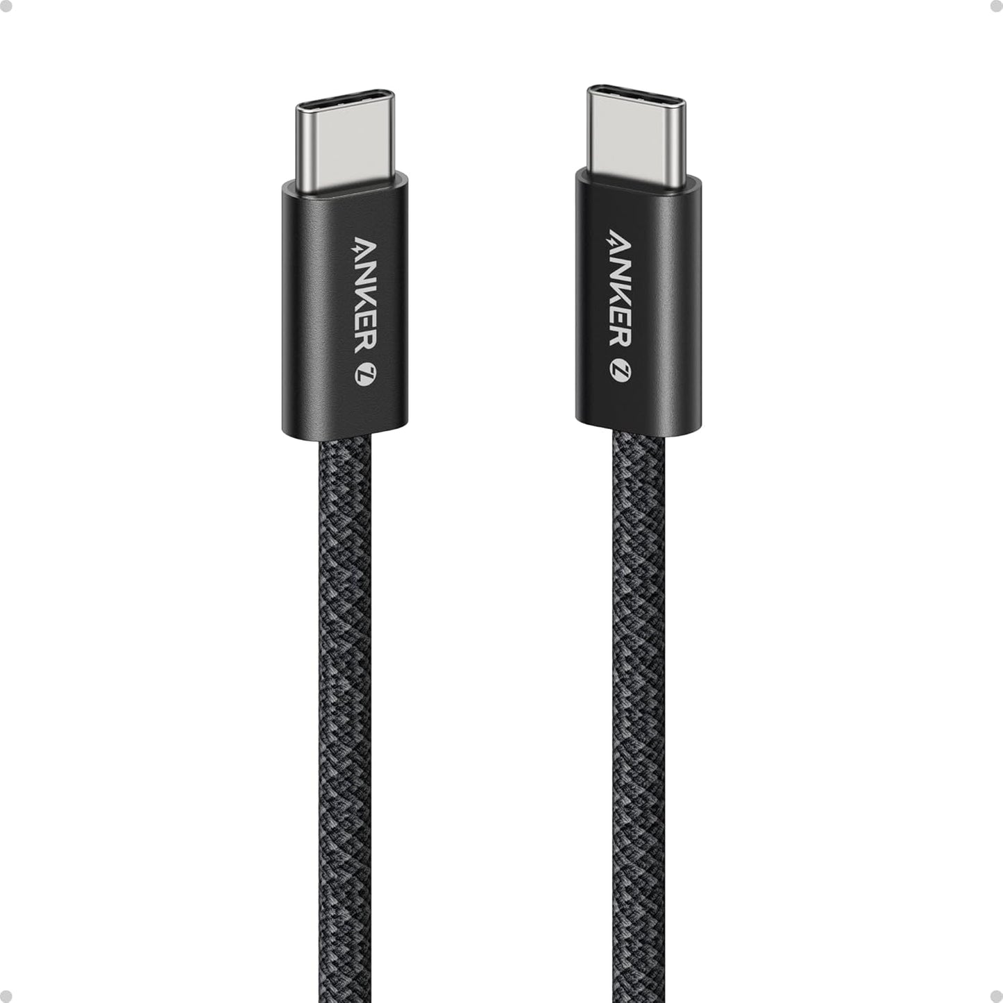 Anker Zolo USB C to USB C Cable, Braided and Dirt-Free Type-C Fast Charging Cable, Slim Connector, for iPhone 17 Series, MacBook (240W) (Pink, 6FT) - Image 10