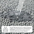Machine washable pet mat being cleaned in a washing machine
