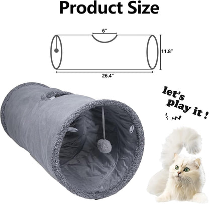 TiLanmiy collapsible pet tunnel folded down flat for compact storage.