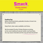 Smack Pet Food 8.8 ounce bag size comparison