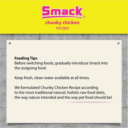 Smack Pet Food 8.8 ounce bag size comparison