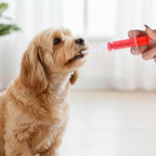 Ergonomic syringe handle design of the pet piller gun ensuring steady control.