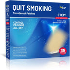 Fekux Quit Smoking Nicotine Patches Step 1 front packaging showing 21mg strength for smoking cessation.