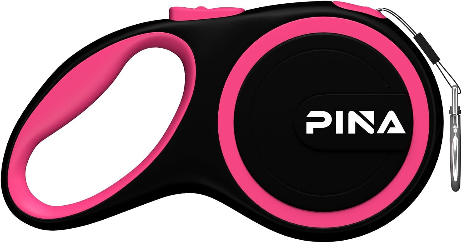 PINA Retractable Dog Leash, 26ft Dog Leash for Small Medium Large Dogs Up to 110lbs, 360 degrees Tangle-Free Strong Reflective Nylon Tape, with Anti-Slip Handle, One-Handed Brake, Lock - 2PACK - Image 14