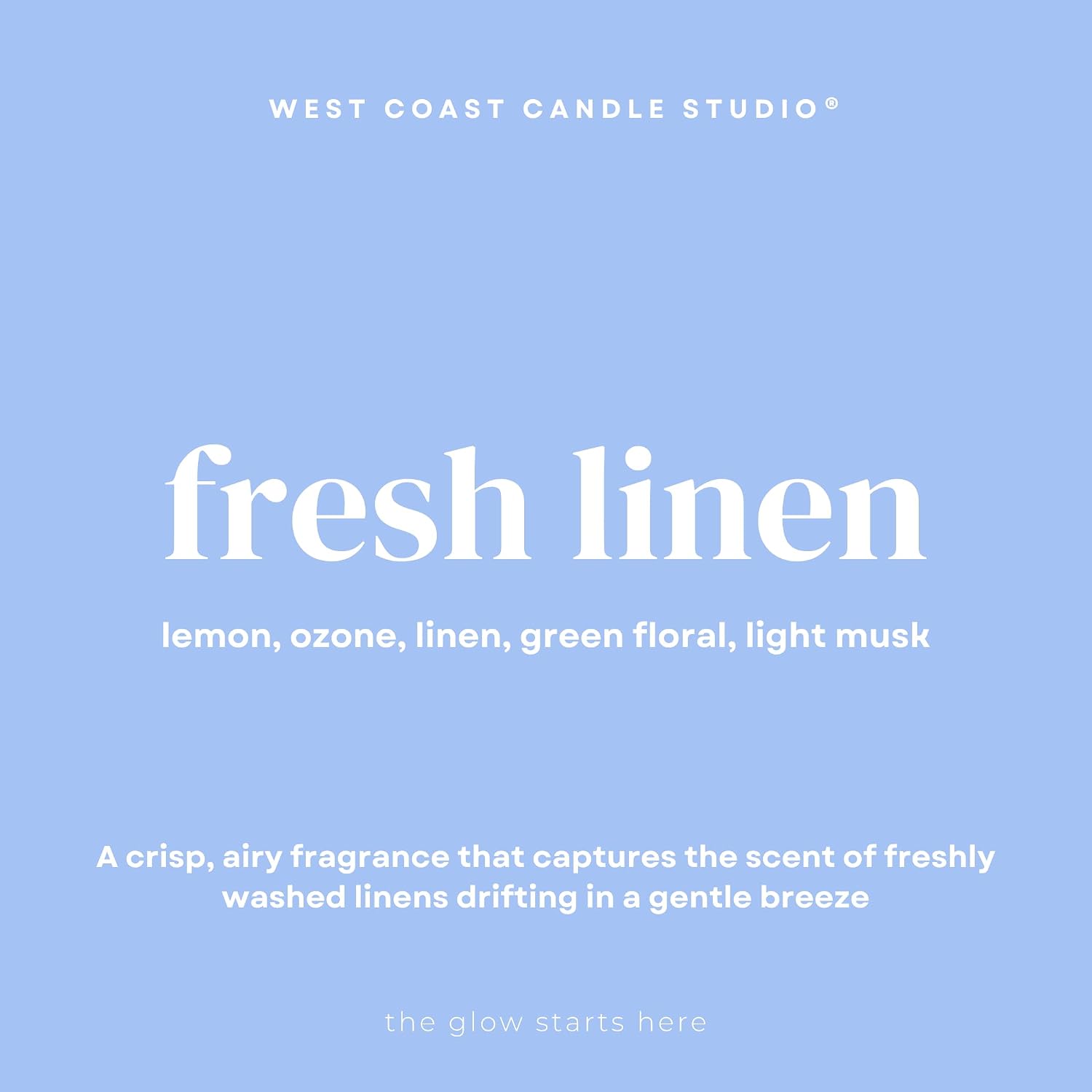 West Coast Candle Company fresh linen odor eliminating wax melts for dogs packaging