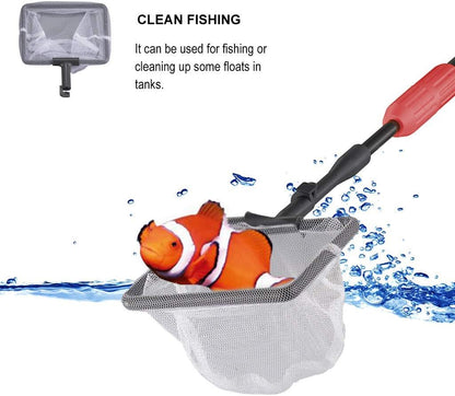 UPETTOOLS fish tank cleaning set with interchangeable algae scraper blade.