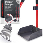 Pawler Pooper Scooper for Large Dogs, Small Dogs and Horses, Metal Poop Scooper Set with Long Handle Rake, Spade and Tray for Yard, Grass, Dirt or Gravel, Heavy Duty Aluminum Poop Picker Upper - Image 12