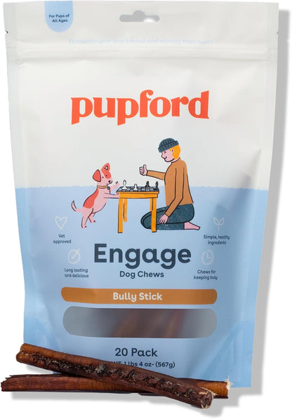 Pupford Thick Bully Sticks for Dogs & Puppies, Smoked for Improved Smell, Natural, Long-Lasting, Single Ingredient Chews for Small & Medium Breeds (6", 4 Count) - Image 9