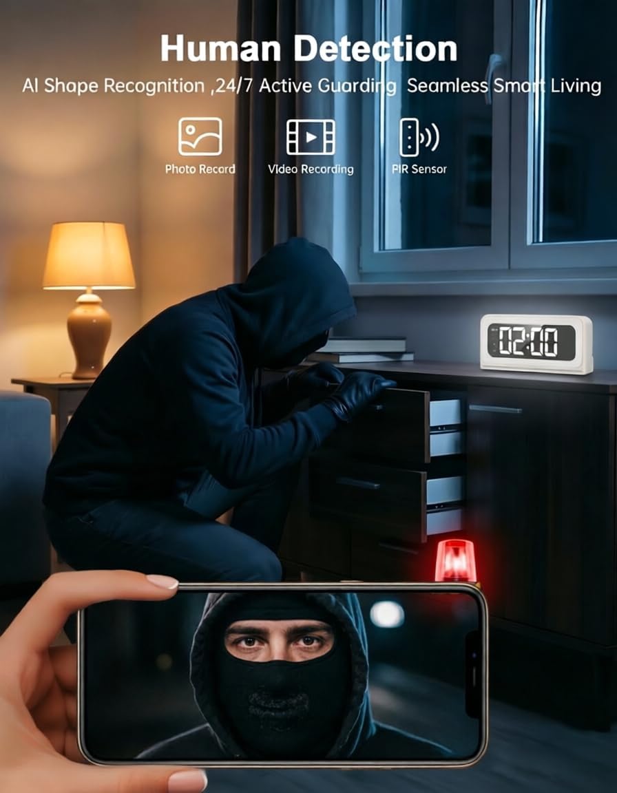 Indoor security camera motion detection sensor close up