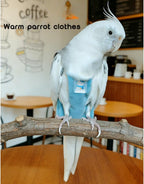 Blue bird flight suit back panel embroidery closeup